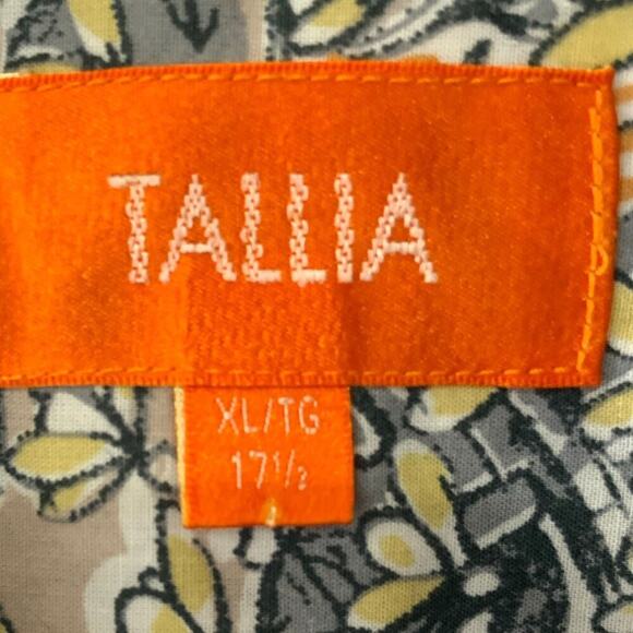 Tallia Floral Dress Shirt Womens XL AOP Long Sleeve Floral Button Up Hawaiian - Picture 5 of 15